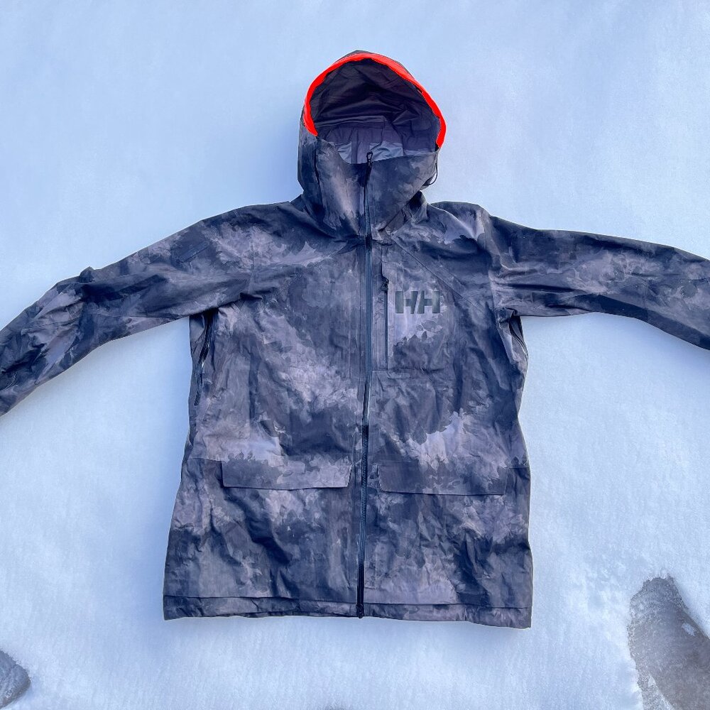Helly Hansen Ridge Infinity Shell Ski Jacket RECCO XXL — Black Marble